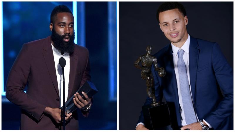 HisAndHers's tweet photo. Who won the more meaningful #nbaMVP?

RT - Harden named MVP by NBA players
Fav - Curry named MVP by the media http://t.co/P0oYLLyvFO