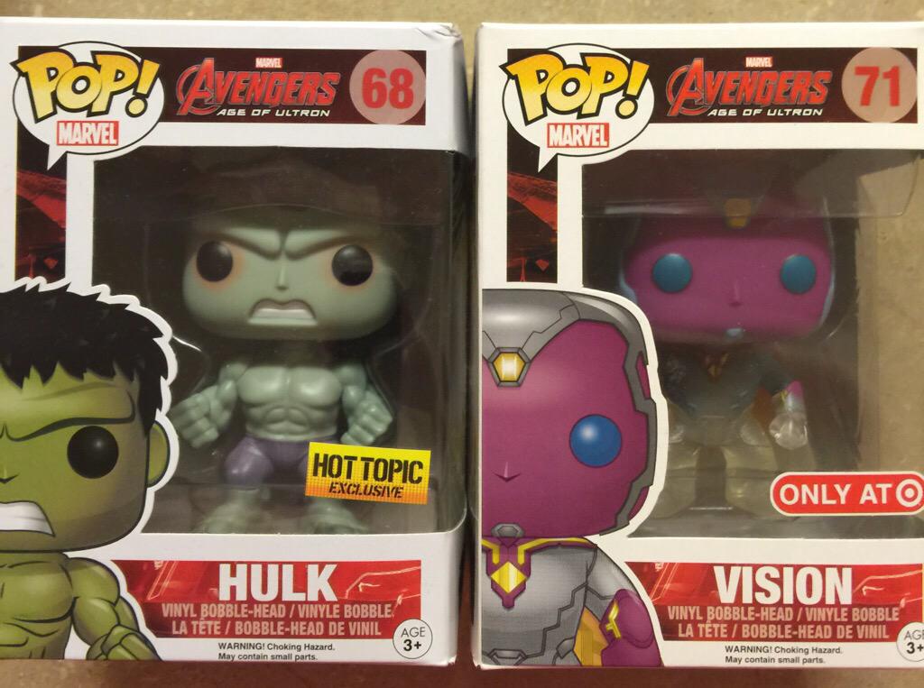 EverydayGeeknet's tweet photo. RT and FOLLOW for a chance to win exclusive phasing #Vision and savage #Hulk #AvengersAgeOfUltron #popvinyl figures! http://t.co/6OQHJ4ZQ9c