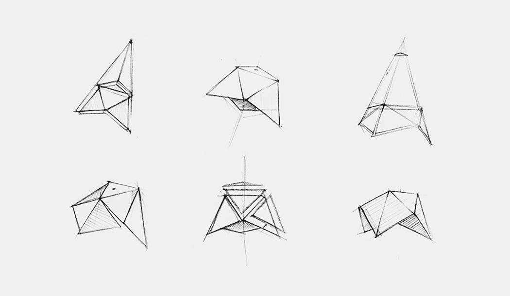 Constructed entirely from metal, the U32-1 pendant lamp explores the concept of modern lighting,