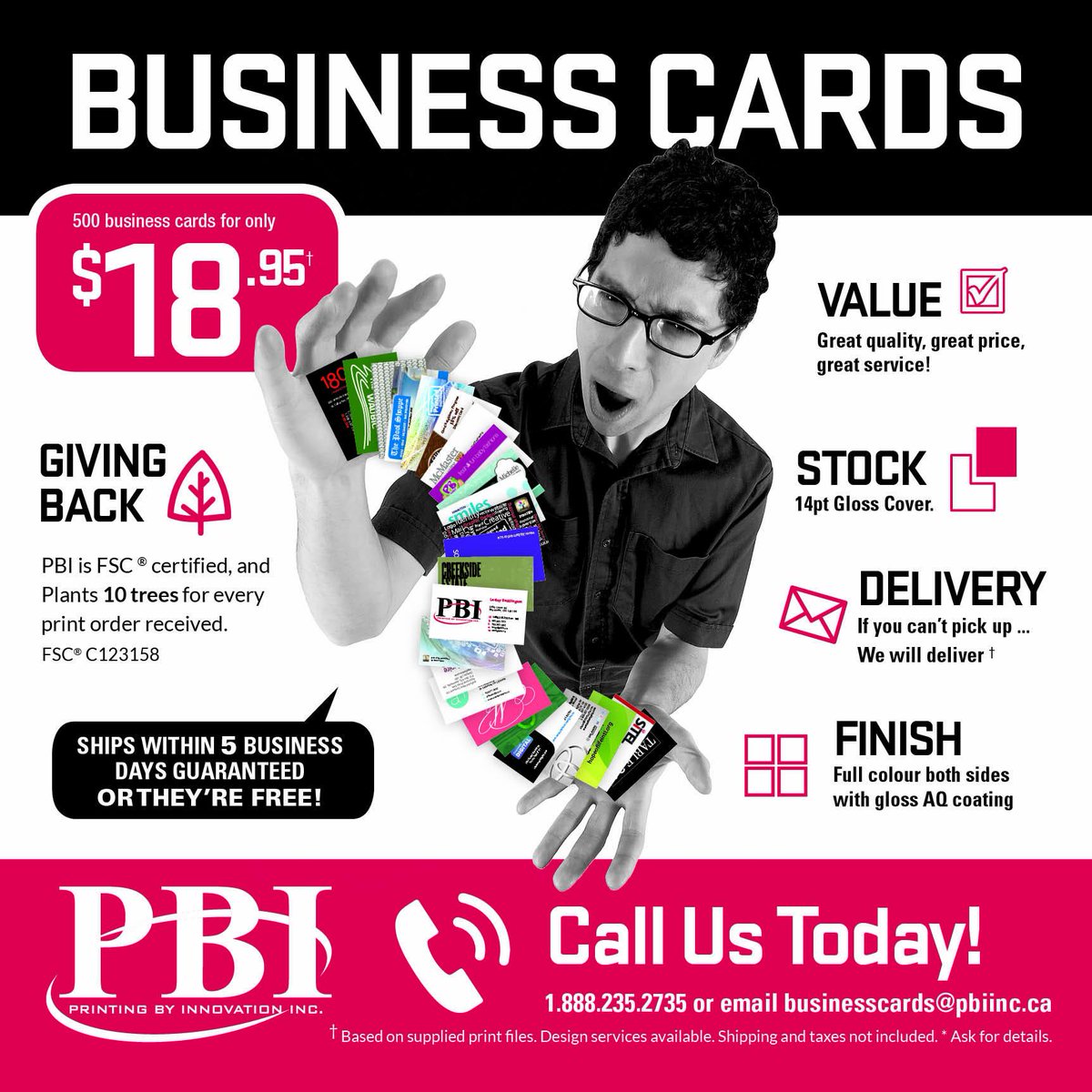 Are your business cards getting low?