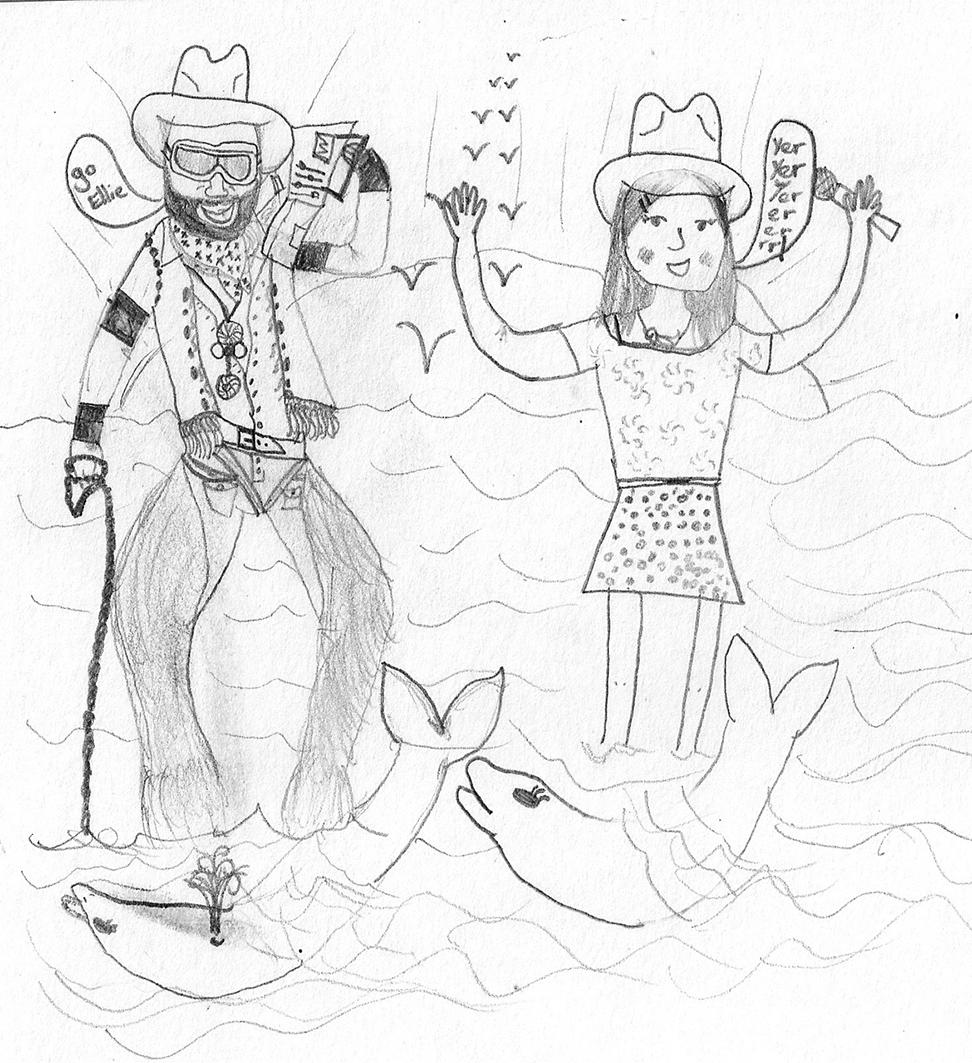 Hi happy birthday. It is also my daughter birthday. The drawing is by my daughter Elsie 