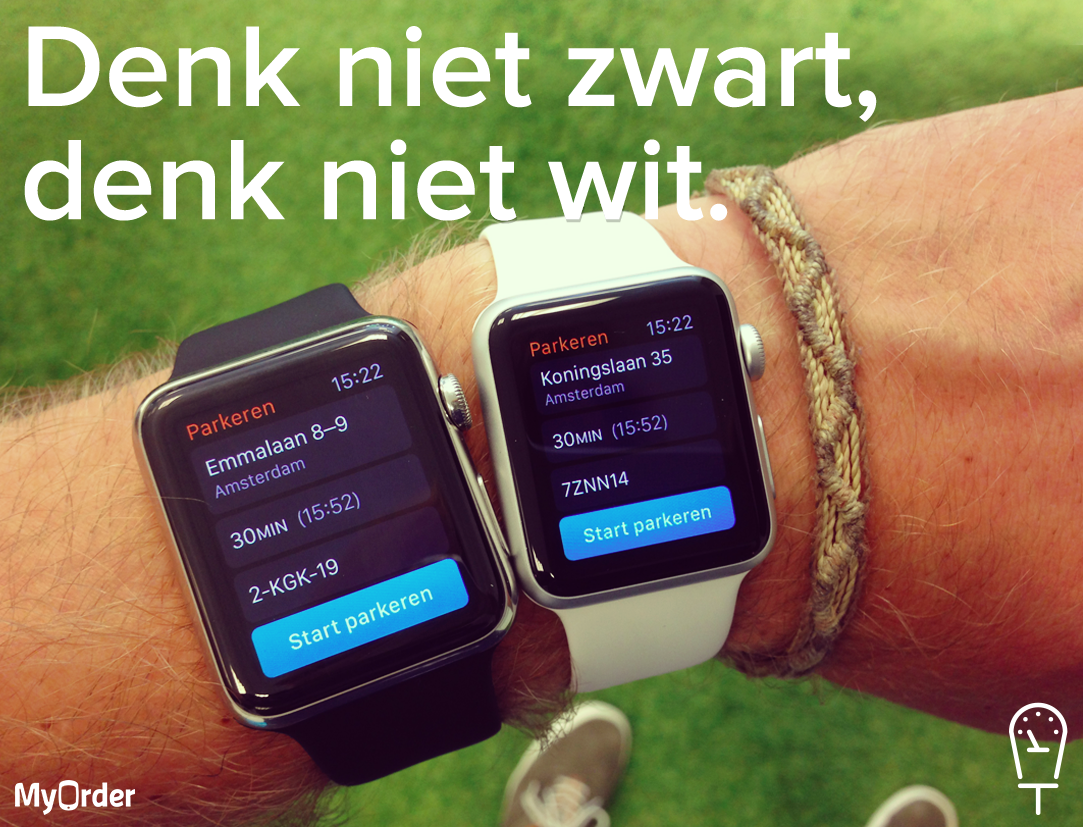 Ease2pay's tweet photo. Parkeer met je Watch en blijf zitten waar je zit ;-) http://t.co/yVJ9K2nxyM