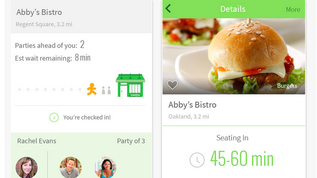 lifehacker's tweet photo. NoWait tells you how long you can expect to wait for a table at nearby restaurants: http://t.co/ca1notHYFZ http://t.co/uiguNW7wED