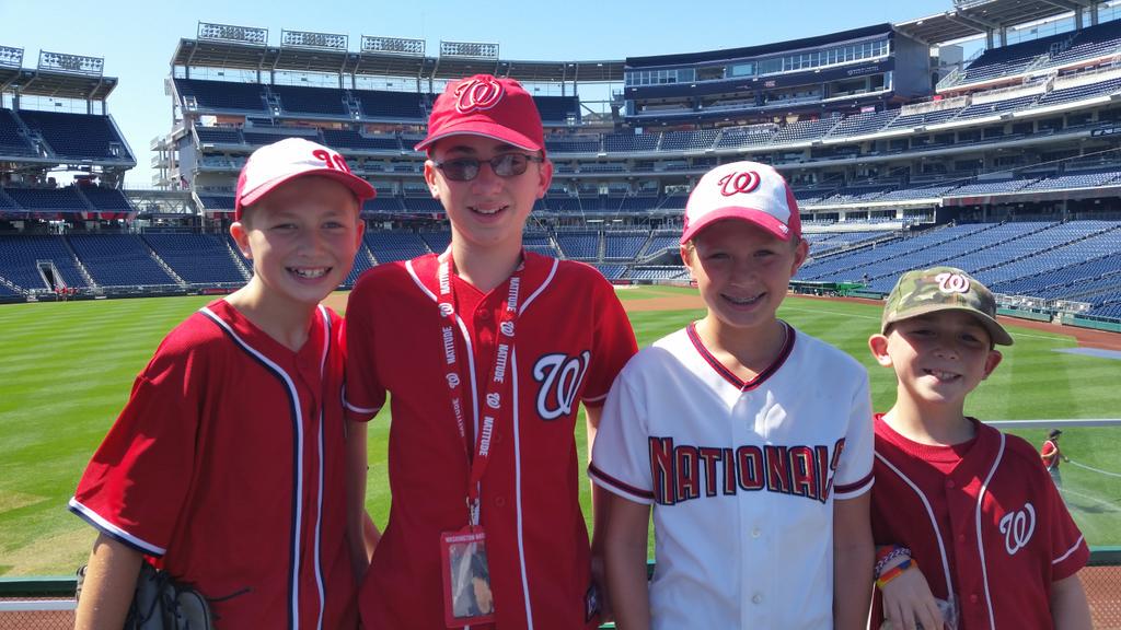 Jstadtle's tweet image. Arrived early for the #nats game.  Wishing you were with us @griffinndorr @hannahstadtler