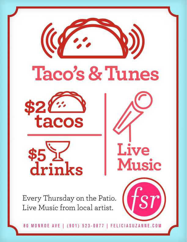 FeliciaSuzannes's tweet photo. Tacos & Tunes! Thursdays 7-10pm. This week’s talent is Travis Roman & Ryan Peel. Come check them out! http://t.co/c6DTaROZJp