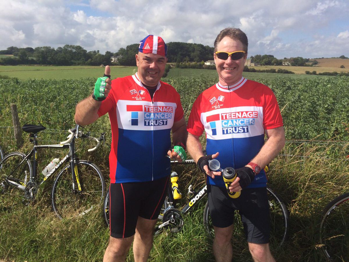 ClassicChall's tweet image. Quick rest stop this morning to take in the view for 2 of our @TeenageCancer riders on their way to Paris! #L2P