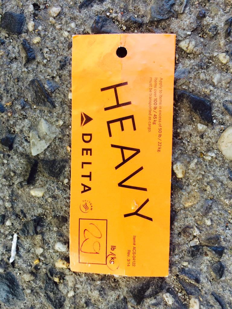 FvckRealLife's tweet photo. @DeltaHeavyUK Hey we found your luggage tags 😆 http://t.co/Gt350tkyCI