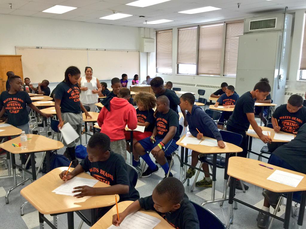 Watts Bears Summer School is in Session! #tutor #forthekids #mydayinLA #watts #lapd #education #whyiwearthebadge #LA
