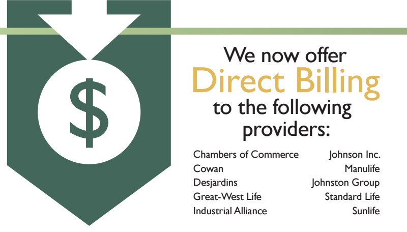 kaizenhgroup's tweet photo. We are happy to announce we now offer direct billing! Ask our front desk centre for more information. http://t.co/swuLHulUGE