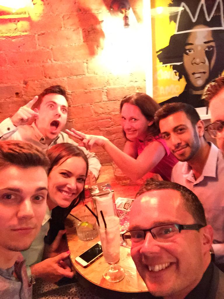 AnzaGale's tweet photo. Leaving do..Might even miss you guys a little bit 😁 @LINDSEY_HATS @erskinetom29 @mrjoeyp @MrRobbieJones @JimmyDrew1 http://t.co/bKiY56pBlV