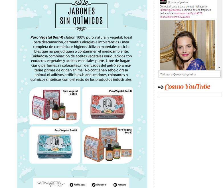inpressba's tweet photo. Nos encanta la nota sobre Jabones sin químicos de @BotiKpuro by @katacots para "I love Beauty"@cosmoargentina #nuevo http://t.co/BhZPinyqpI