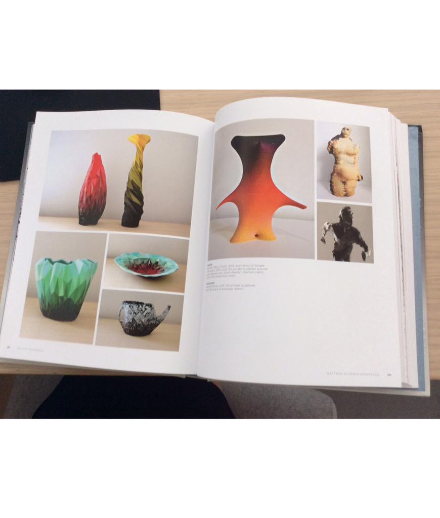 ZhulongGallery's tweet photo. We're so happy for @M_PF's spread in "Digital Handmade" by Lucy Johnston!! #3dprinting #newmediaworks http://t.co/wn12C9xvni