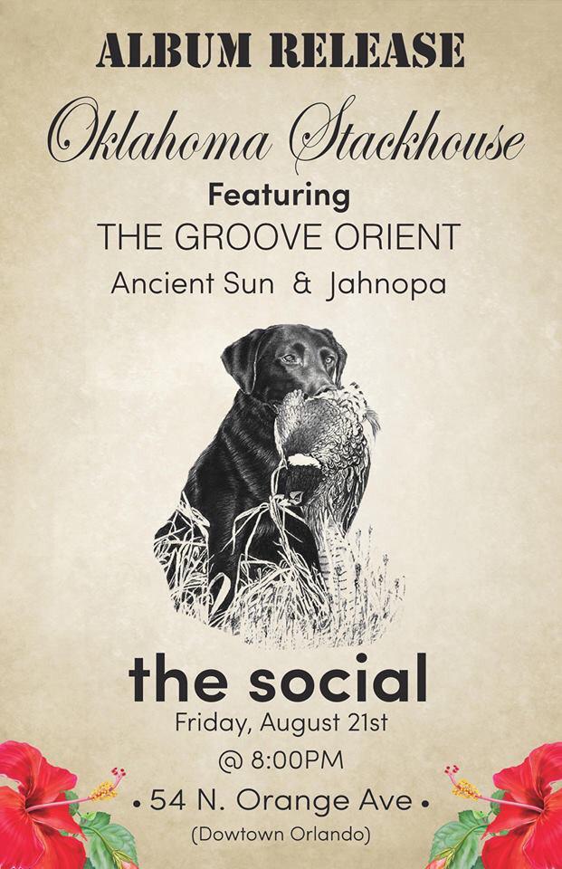 jahnopa's tweet image. Oklahoma Stackhouse album release show at the social August 21st! W/ locals The Groove Orient, Ancient Sun, &amp;amp; Jahnopa