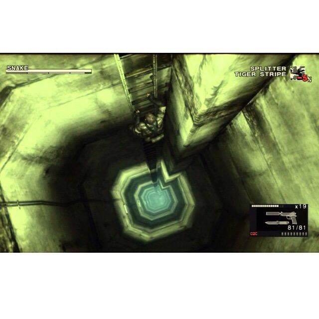 Tortilla_Senpai's tweet photo. The most intense moment of my life involved climbing the famous ladder in MGS3♡ #WhatAThrill #MGSWeek @Kojima_Hideo http://t.co/qAwHZP8PUp