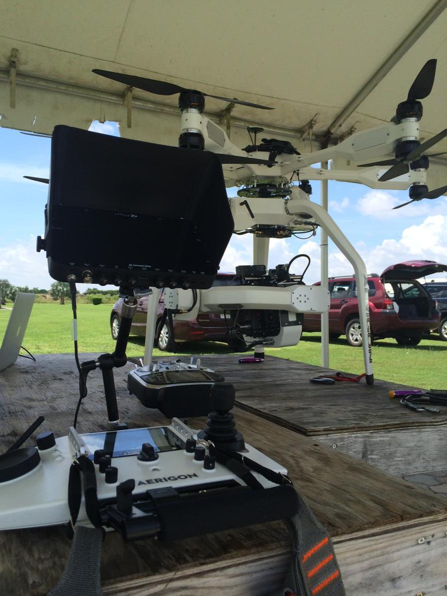 ProCinemaDrone's tweet photo. #AERIGON ready to go in the #MiamiHumidity! http://t.co/YkCoOwtOWj