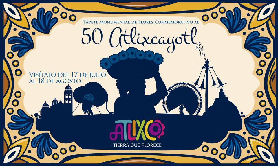 Puebla's tweet photo. No olvides visitar el Tapete Monumental de Flores conmemorativo a los 50 años del Atlixcayotl en Atlixco, Puebla. http://t.co/pKAnjxWY9I