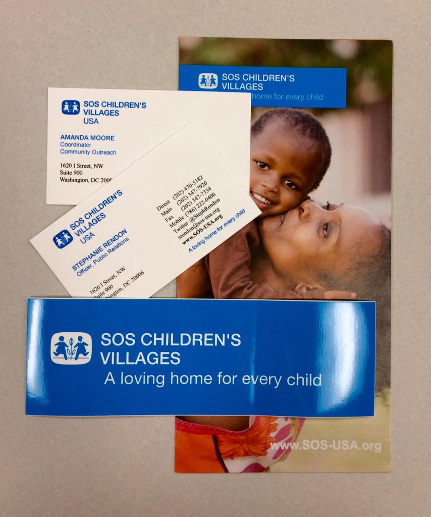 Thanks <a href="/SOSChildrenUSA/">SOS Children's Villages USA</a> for today's inspiring and awesome brief! We admire your work 😊 #SOSChildren'sVillages