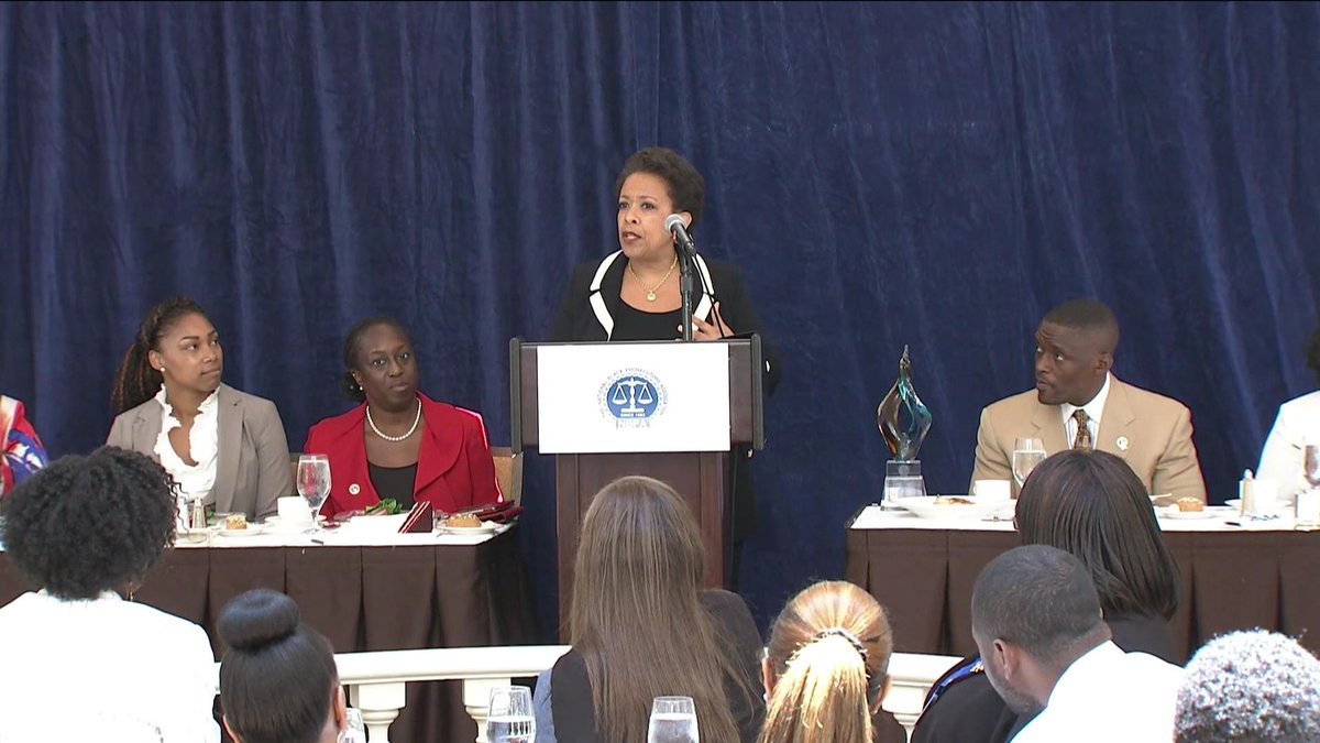 cspan's tweet photo. AG @LorettaLynch remarks at National Black Prosecutors Conference – LIVE online here: http://t.co/2ppaek7wyu http://t.co/M8MD8VoLnT
