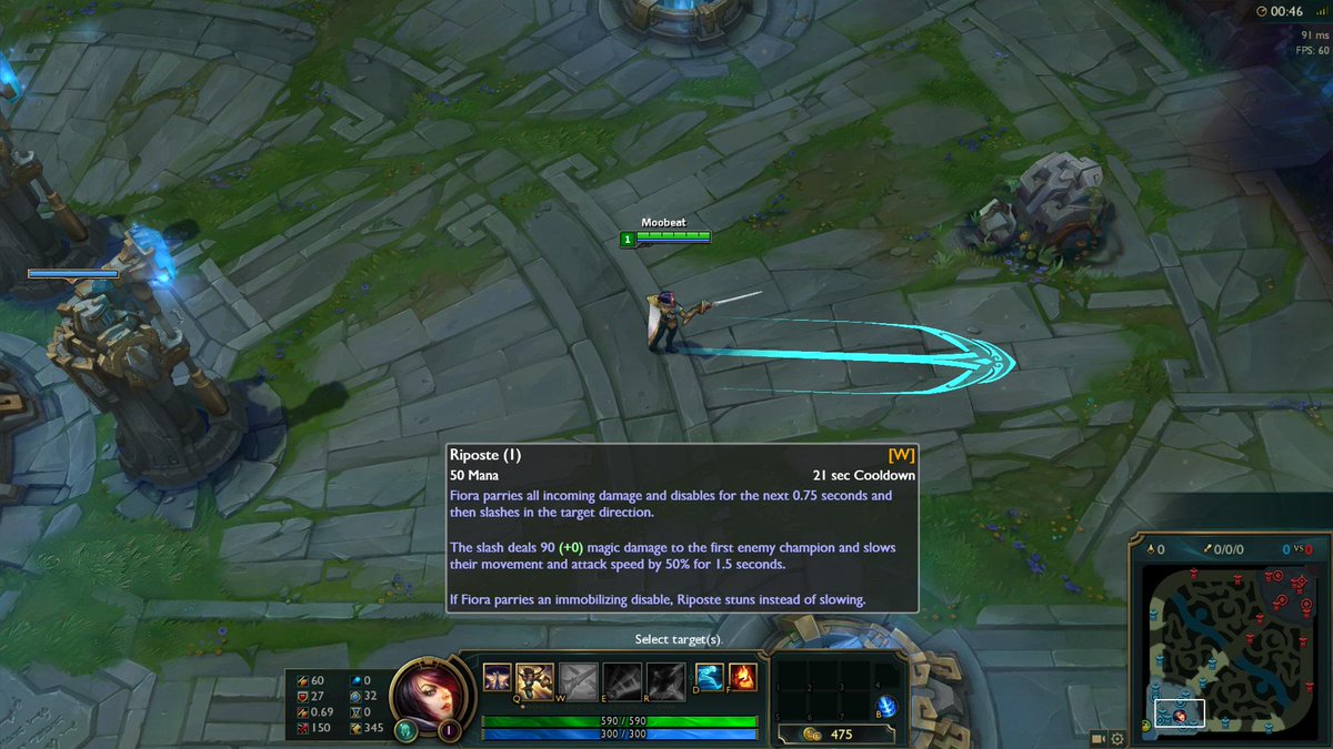 Moobeat By Request Q W R Ranges For Fiora S Champion Update On Pbe Http T Co Rauzzpazdg Http T Co 7ubkm4b3m8