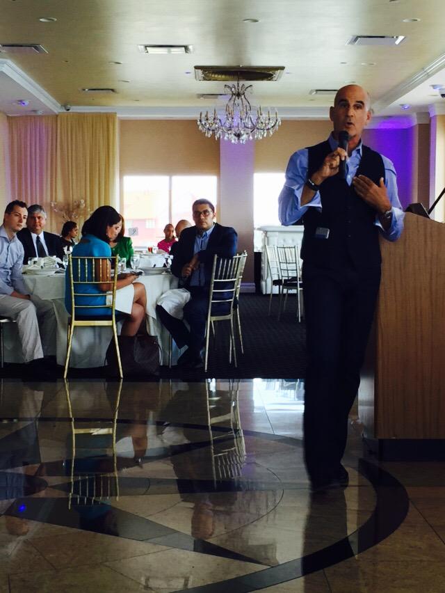 CELESTECARRASC0's tweet photo. Great keynote by @TedRubin at today's luncheon @TechLatino http://t.co/pnxP2PoXgI