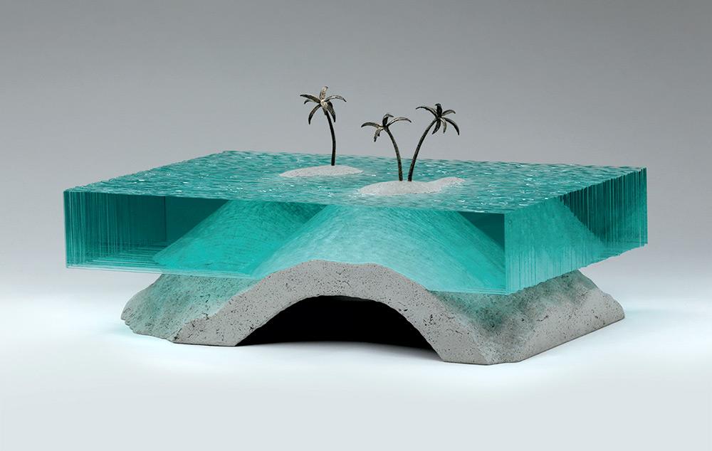 thisiscolossal's tweet photo. Broken Liquid: New Bodies of Water Sculpted from Layered Glass by Ben Young http://t.co/aGLoNEb3b4 http://t.co/WihK09qtac