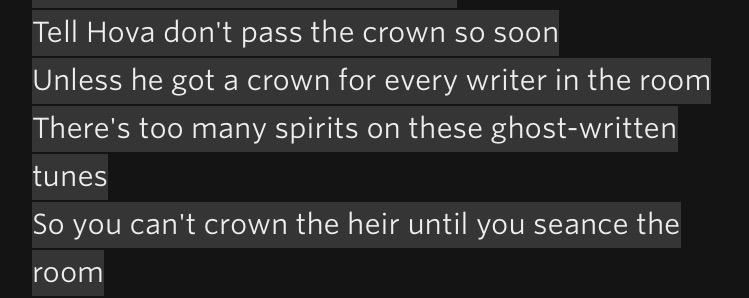 Dont forget <a href="/PUSHA_T/">King Push</a> tried to let yall kno em boys had writers back when Trap or Die II dropped