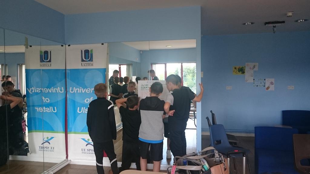 FootballforAll's tweet photo. Our final session of the day with the U13 from @SOPFC2013 great discussions and great banter #footballforallNI http://t.co/pOgNSKn2RV
