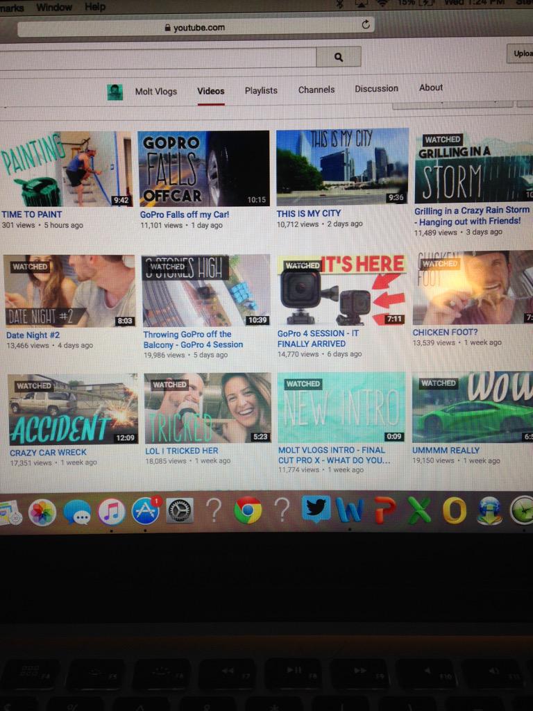 stevelopez79's tweet photo. What my day has consisted of..catching up on molts vlogs #TrueMoltFan ๐ @molt_CoC http://t.co/6UZFMTluNc