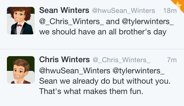 _Chris_Winters_'s tweet photo. @AllCasie @FelicityWon lol felicity. Sean u cried for an hour? I'm touched. I didnt kno u cared so much. Why he cried http://t.co/3q7z7Gexm2