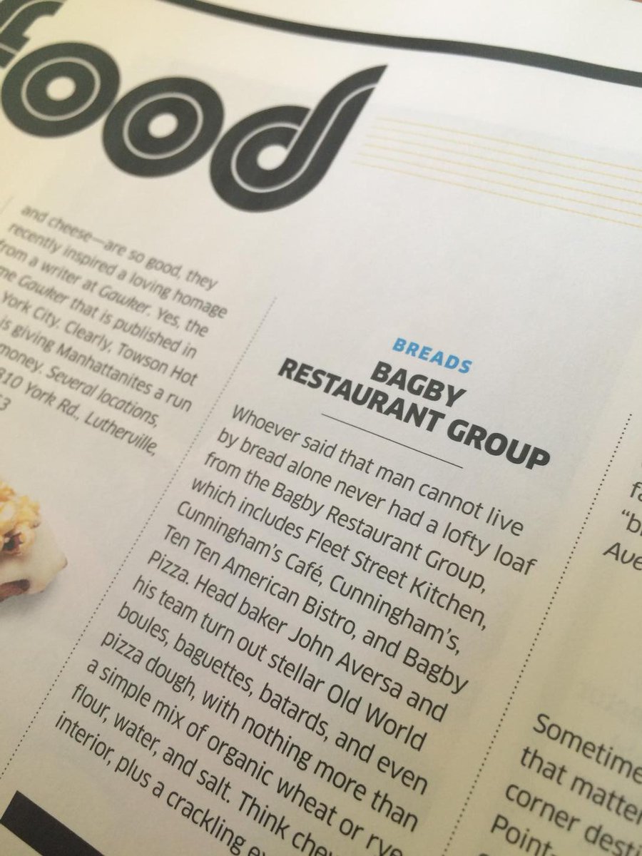 Congrats <a href="/TheBagbyGroup/">The Bagby Group</a> Winners Best #Baltimore #Bread @fleetstreetfood @BagbysTenTen @cunninghamscafe @cunninghamsmd