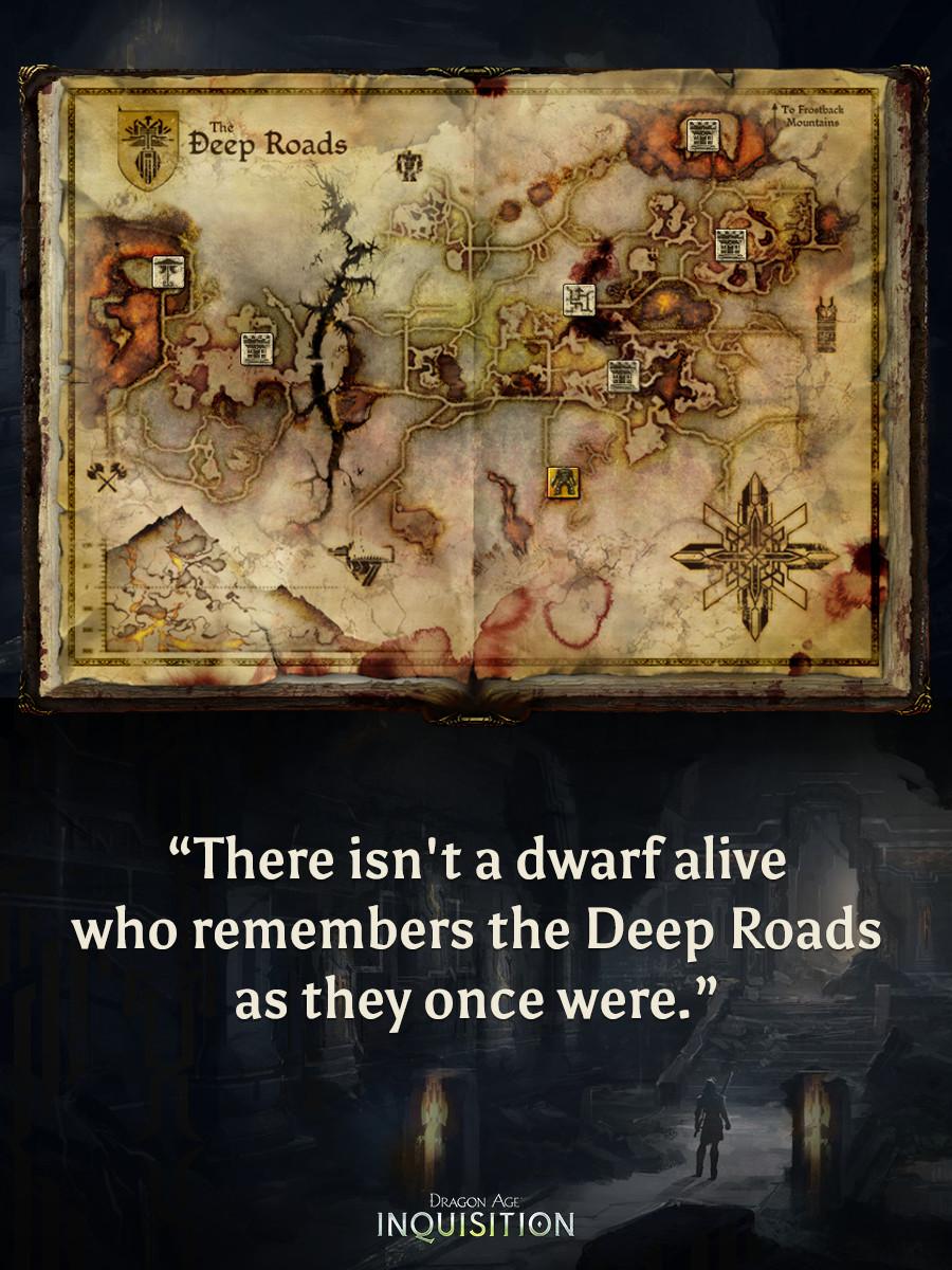 Dragon Age Deep Roads Map