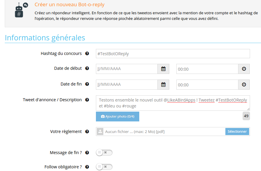 Thierry_Moussu's tweet photo. #AutomaticResponse : créer un bot Twitter "intelligent" avec @LikeABirdApps | Sur @140maxFR http://t.co/uhkKdY4tA3 http://t.co/H896QMEgPo