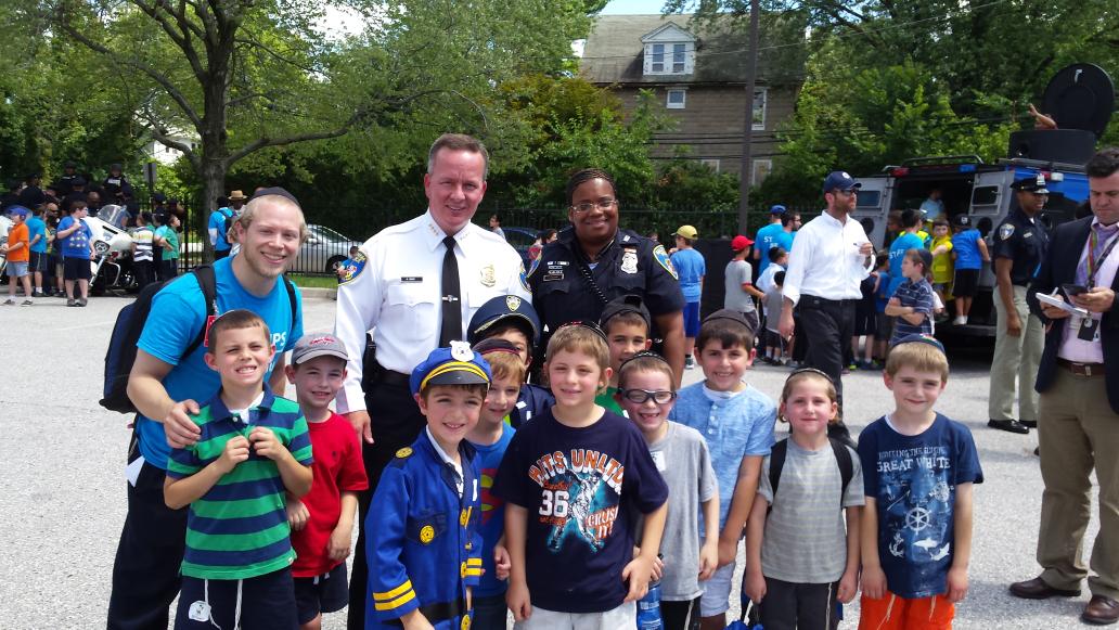 BaltimorePolice's tweet photo. #CommDavis greets the campers at First Responder Appreciation Day. http://t.co/bh02re8C0n