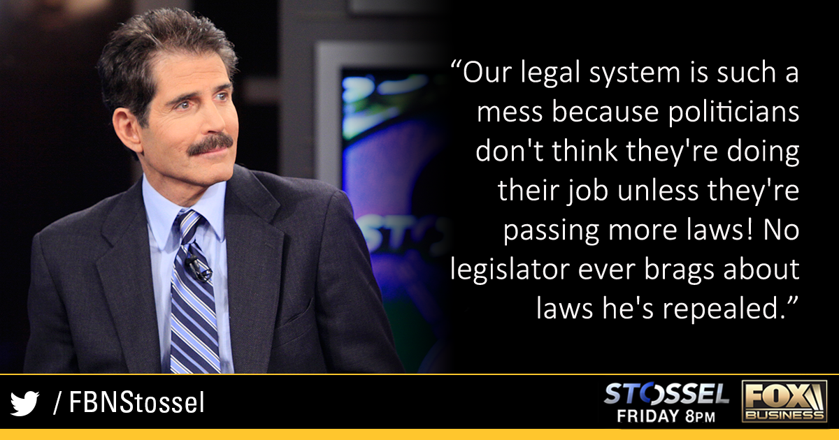 JohnStossel's tweet photo. This week's #STOSSEL: #LegalMess http://t.co/fD8JcWVzP9