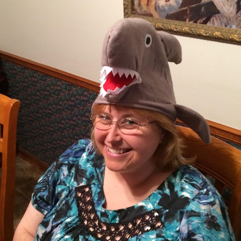 DenaIsom's tweet photo. #Decisions #whichhat? #Iamgettingapaininmyhead #Sharknado3 http://t.co/QHlKCGKajT