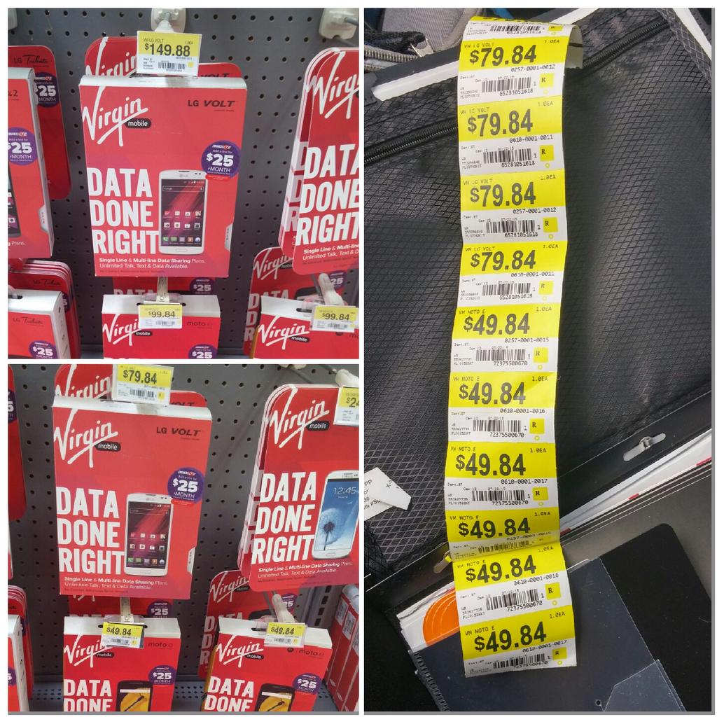 SprintWKY's tweet photo. Changing out tags to display our excellent price drops 👍👍👍 & equipped w/several extra tags for next visits. #spgrocks http://t.co/AYaWCKJYBO