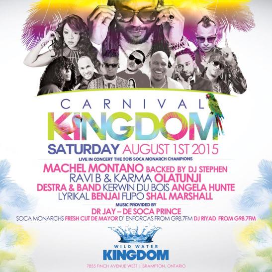 PartyTdot's tweet photo. Join us at the Carnival Kingdom on August 1st Live in concert the 2015 #SOCA Monarch Champions http://t.co/FoKzaoGZ1g