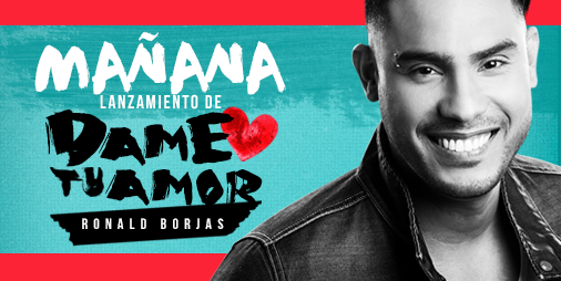 RonaldBorjas's tweet photo. ¡¡Llegó la buena noticia!! #Mañana lanamiento de #DameTuAmor con #VideoLyrics incluido 👊 http://t.co/DHVxqDiny9