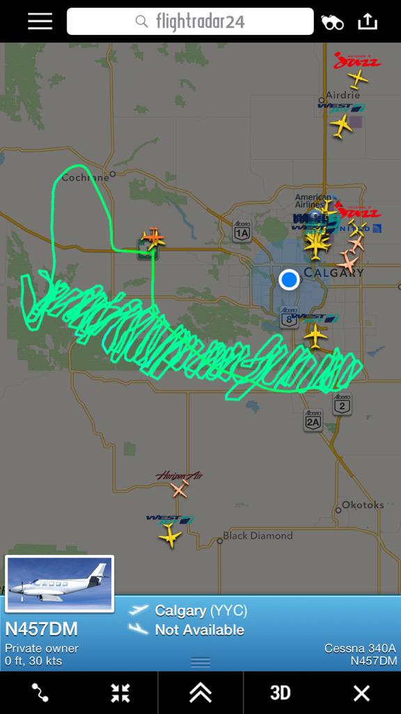CalgaryLankan's tweet image. Looks like Hail Stop gone back to YBW for a refill #avgeek #weathermod