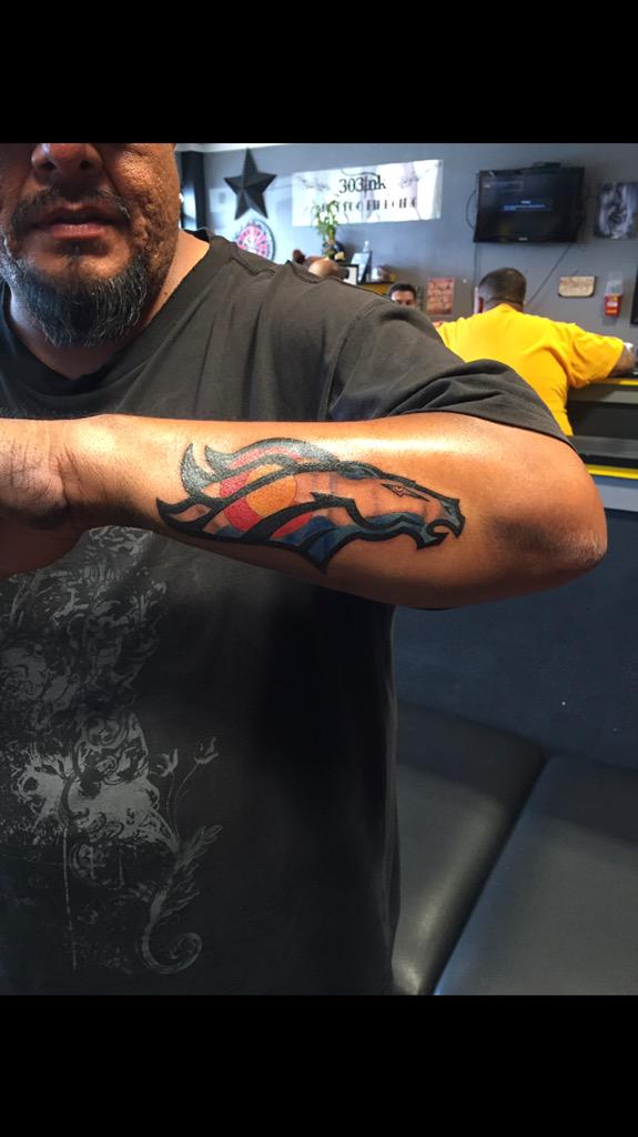 joe garcia on twitter fun colorado flag broncos tattoo from today