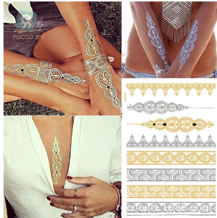 ToponeChoice's tweet image. Tattoo Sticker Metallic Gold Silver Waterproof Temporary Body Art - See more toponechoice.com/tattoo-sticker…