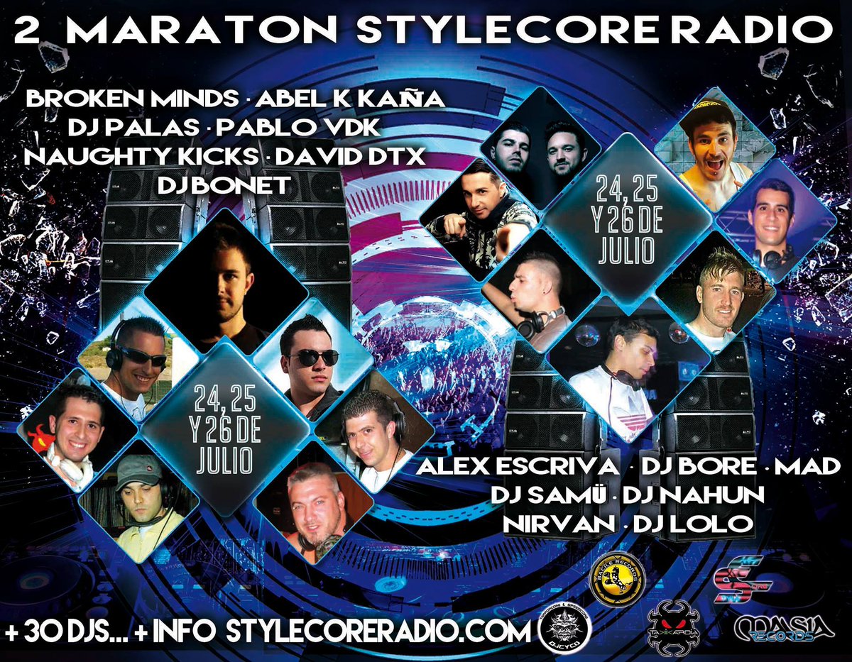 StyleCoreRadio's tweet image. Este Fin de Semana tienes una cita con la radio online mas cañera del momento 2ndo Maraton stylecore radio