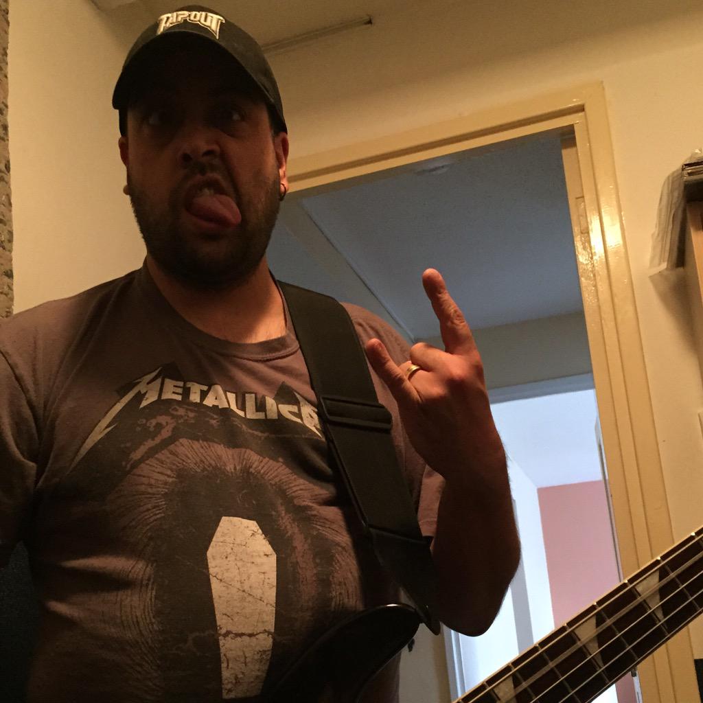 Good recording session tonight. Gav over playing the bass. 3 songs done, 5 to go.