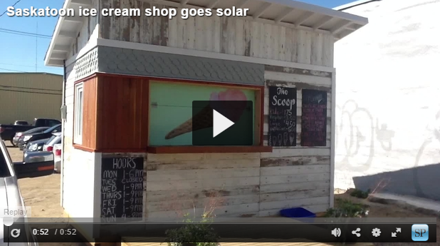 'Solar Power Helps #YXE Ice Cream Shop Keep Cool'. <a href="/thescoop_yxe/">the scoop</a> <a href="/FutureMan1983/">Brian Johnston</a> thestarphoenix.com/entertainment/… #PowerToGrow