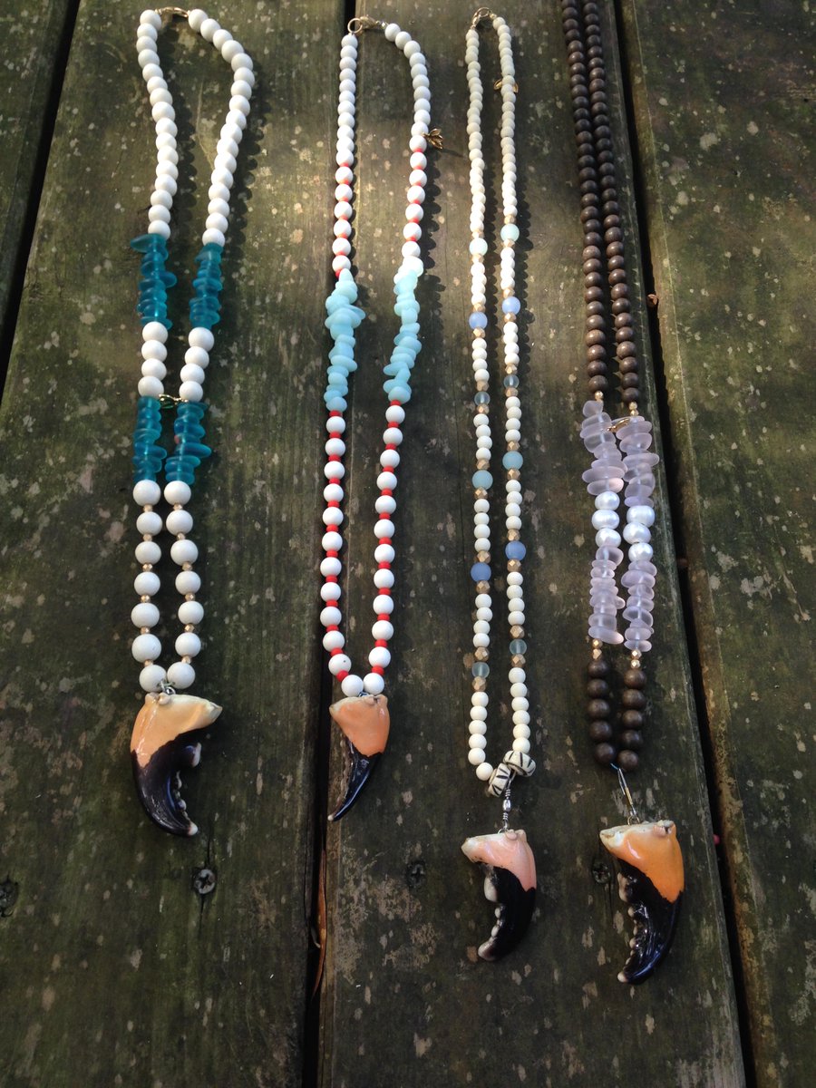 beazy_'s tweet photo. My summer favorites! #madeinUSA #seaglass #stonecrab #intracoastal #oneclaw #naturalwood #handmade #summer http://t.co/2L7Dob0s8U