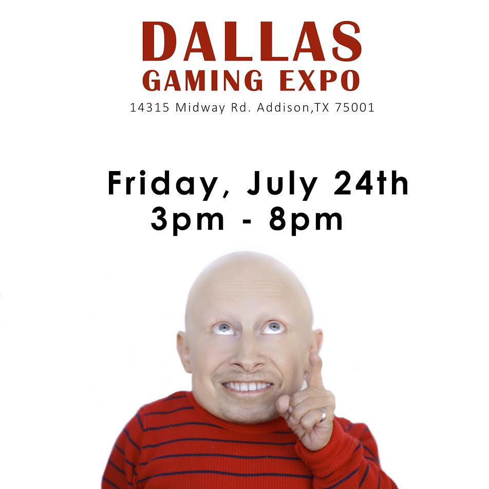 VerneTroyer's tweet image. Really excited to see you all in #Dallas friday! @DallasGamingExp