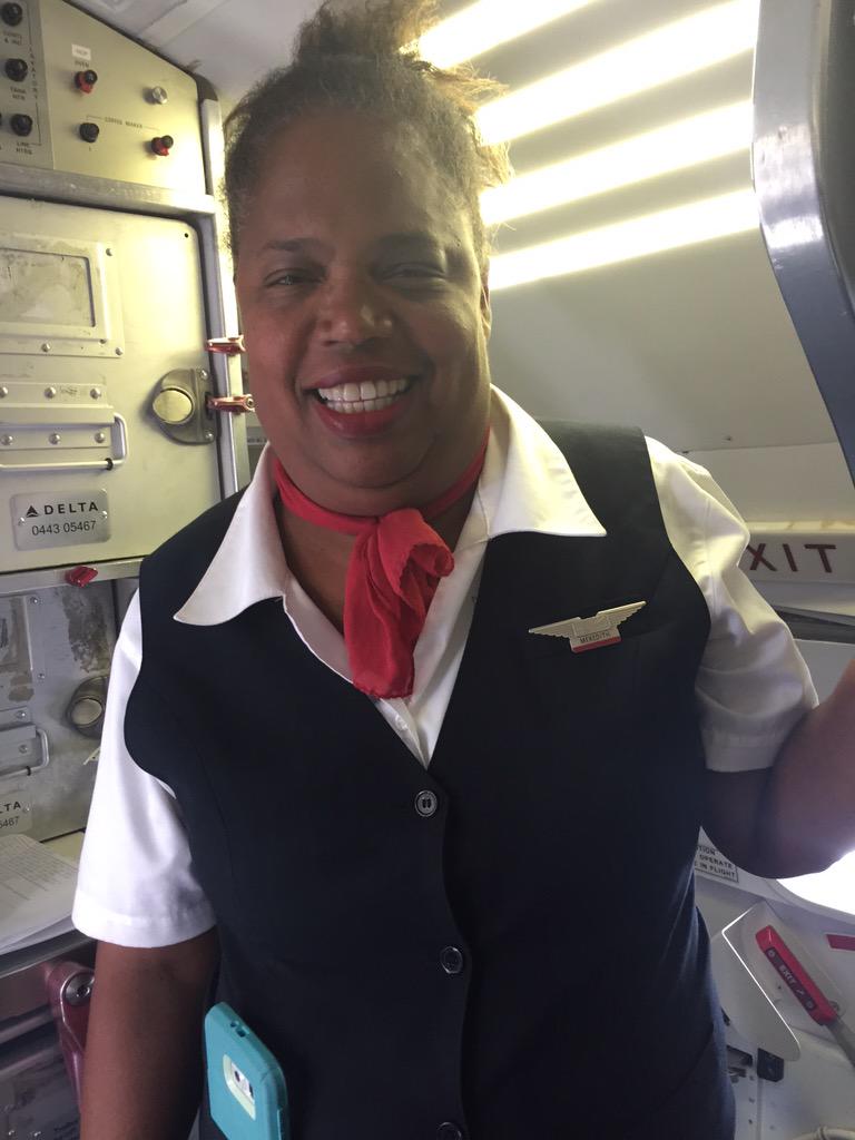 lstanik's tweet image. Boarded plane to LNK. Experienced best comedy show. @Delta #inflightservice provided by Meredith :-) #deltaconnection