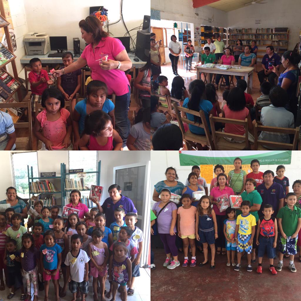 noe_ake's tweet photo. La pdta @mercedes63jmm continúa  inaugurando "Mis Vacaciones en la Biblioteca" ahora en #Dziuche, #Bulukax y #Sabán http://t.co/7ZB8JcJi4y