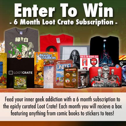 riptapparel's tweet image. GIVEAWAY ALERT! Enter for a chance to win 6 MONTHS OF #LOOTCRATE! Enter here: goo.gl/wZc539 #Geek #Nerd