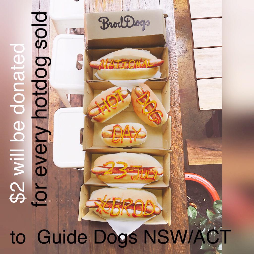 BrodDogs's tweet photo. Happy hotdog day!! http://t.co/l0IONya6Kz